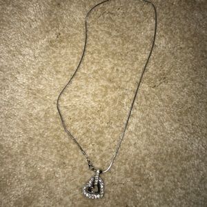 Sterling silver heart necklace